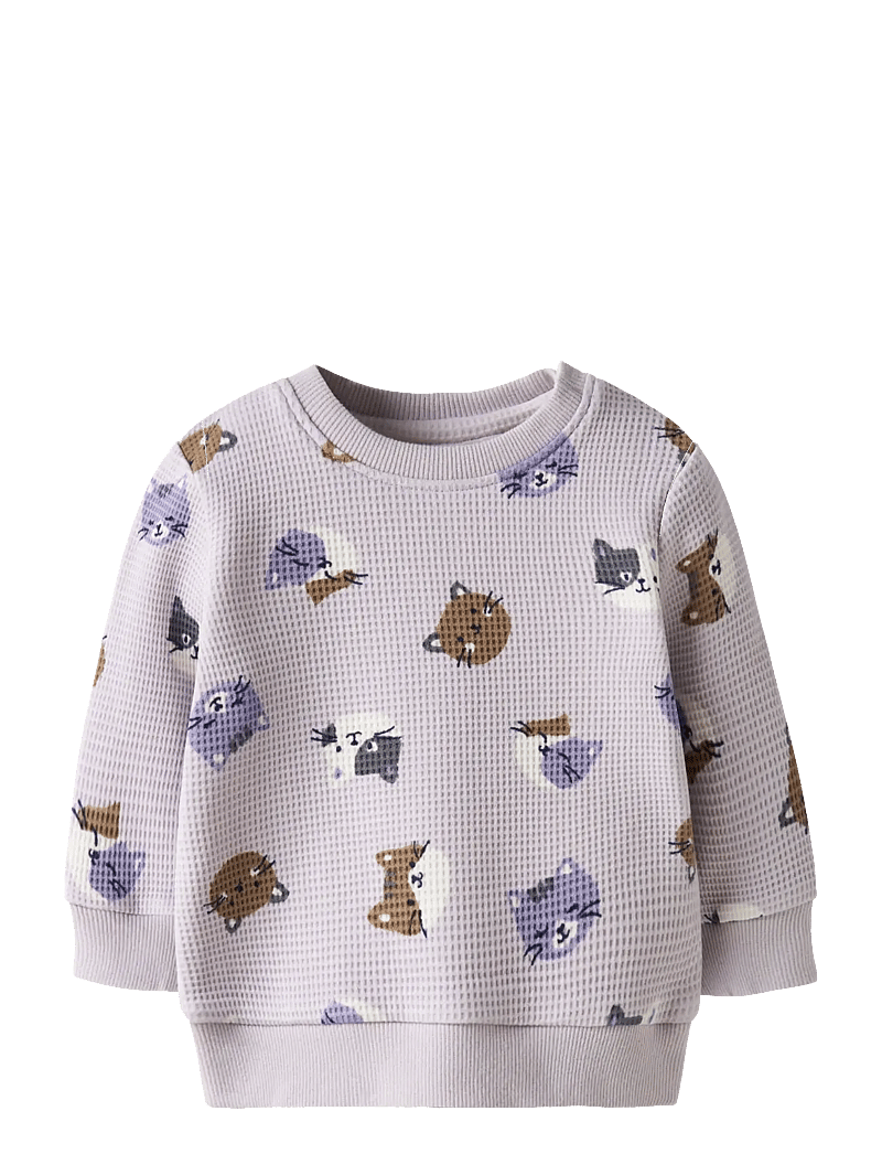 name it - NBFTAMMIE LS O-NECK - sweatshirts - lilac marble - 1