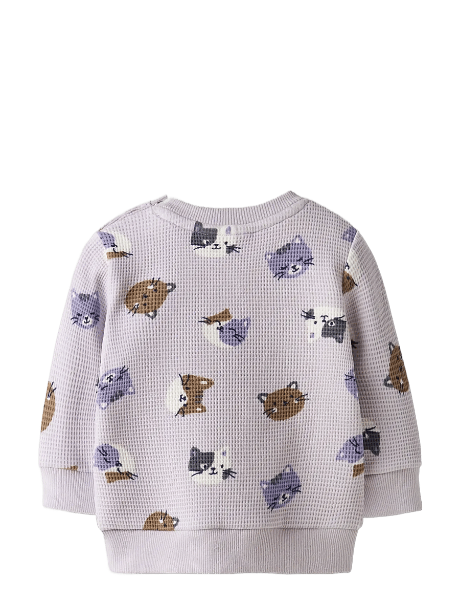 name it - NBFTAMMIE LS O-NECK - sweatshirts - lilac marble - 2