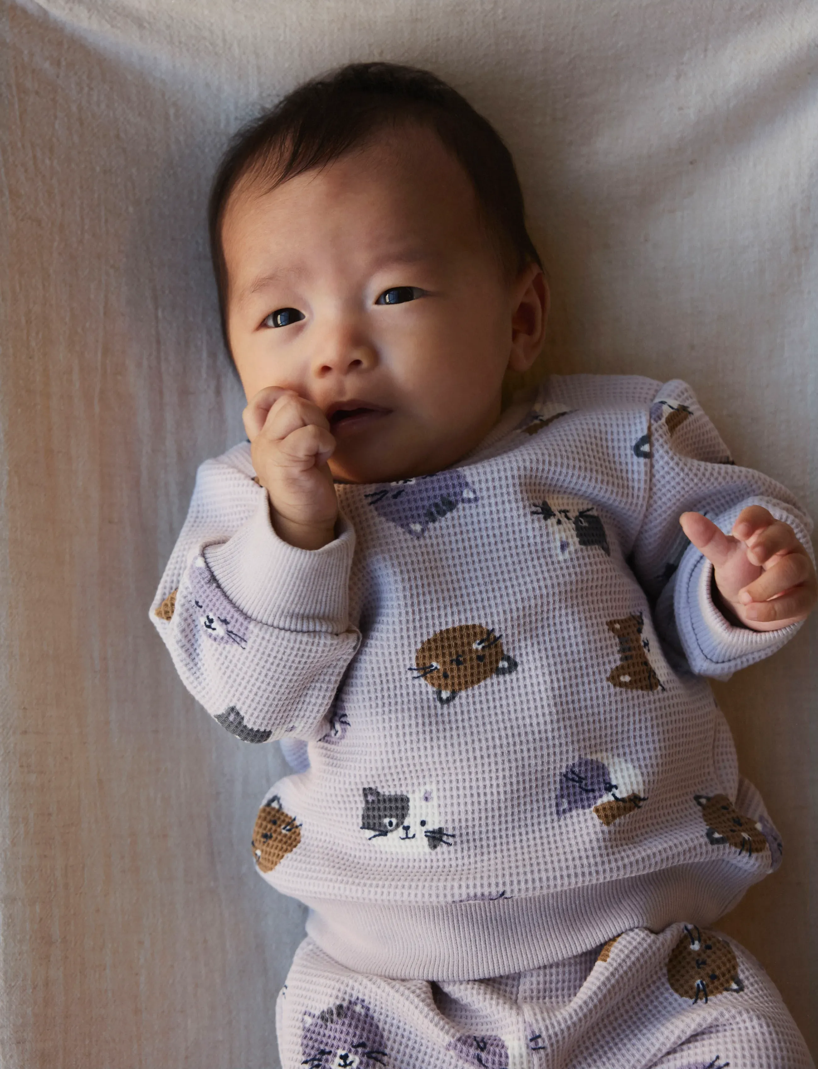 name it NBFTAMMIE LS O-NECK - Yläosat - LILAC MARBLE / purple