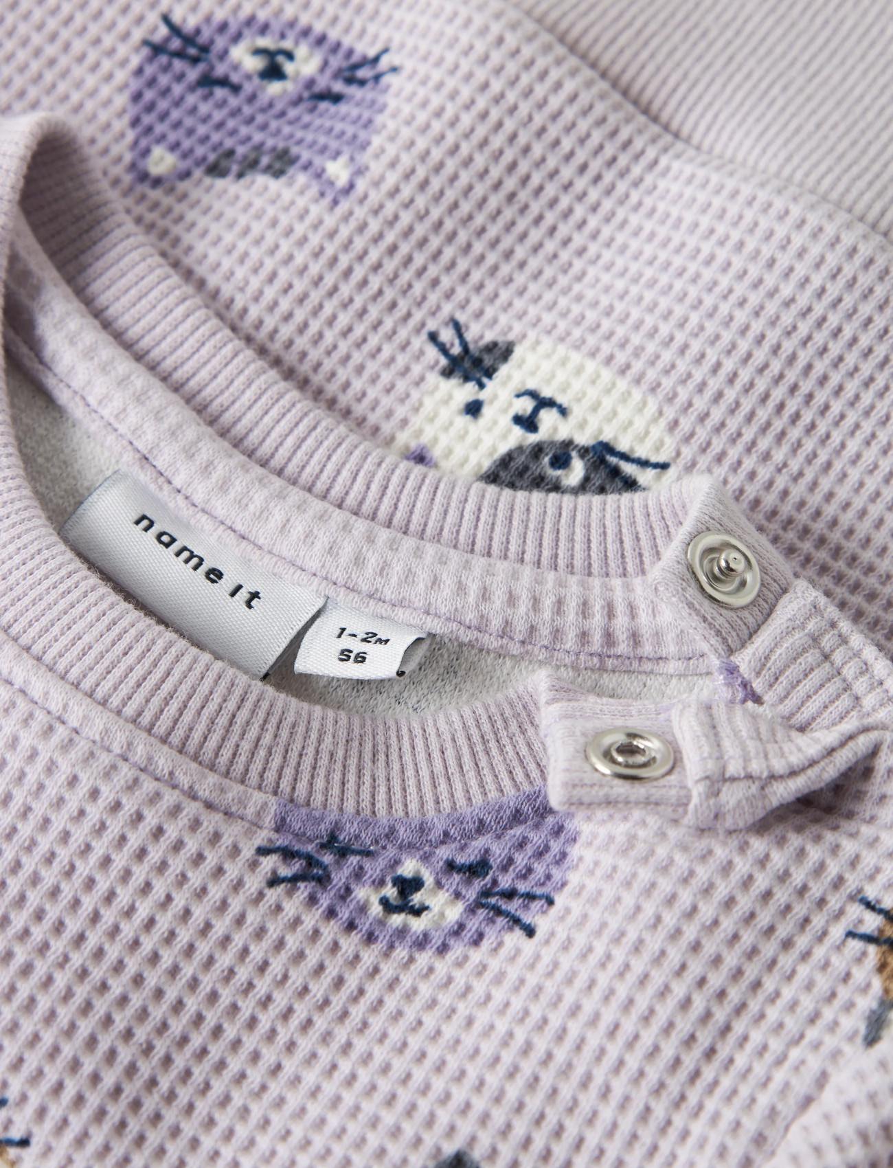 name it - NBFTAMMIE LS O-NECK - sweatshirts - lilac marble - 3