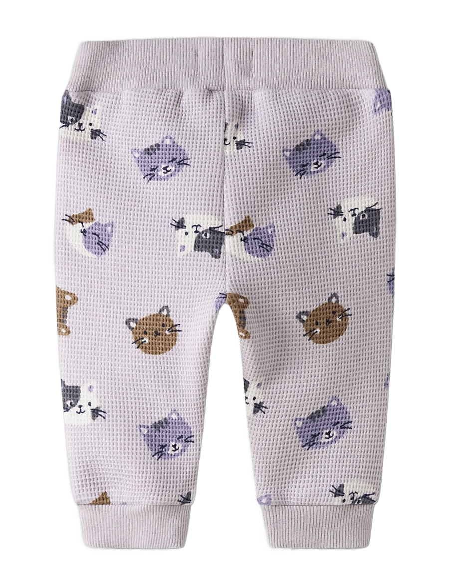name it - NBFTAMMIE PANT - mjukisbyxor - lilac marble - 1