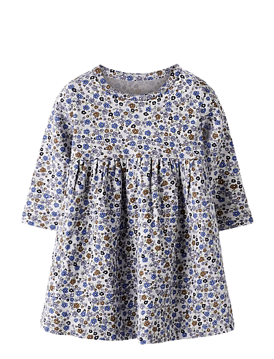name it NBFTULINE LS DRESS - Långärmade babyklänningar - LILAC MARBLE / white