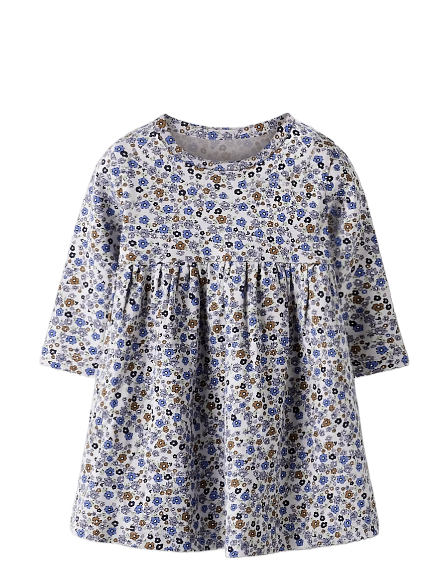 name it - NBFTULINE LS DRESS - kūdikių suknelės ilgomis rankovėmis - lilac marble - 2