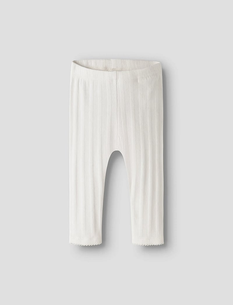 name it - NBFTURBINE LEGGING - leggings - cloud dancer - 0