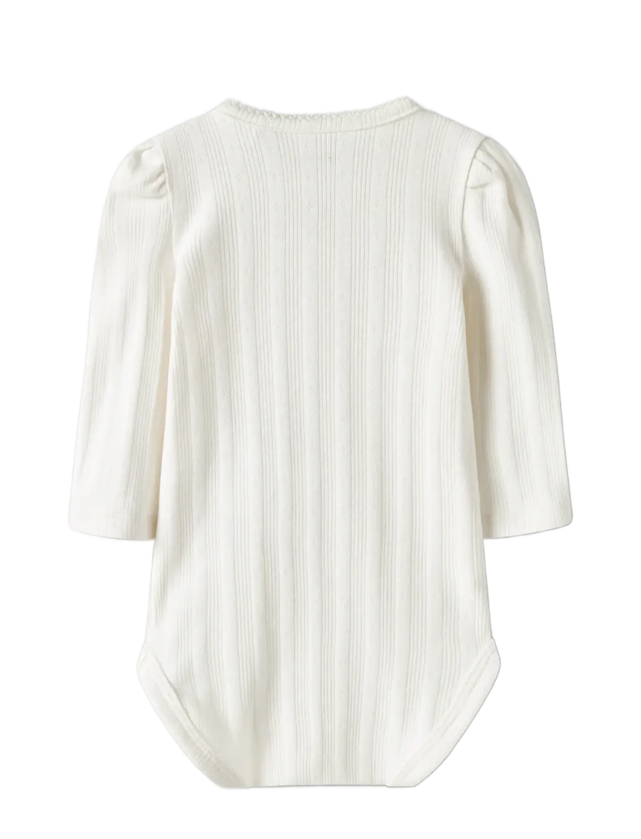 name it - NBFTURBINE LS BODY - långärmade bodies - cloud dancer - 2