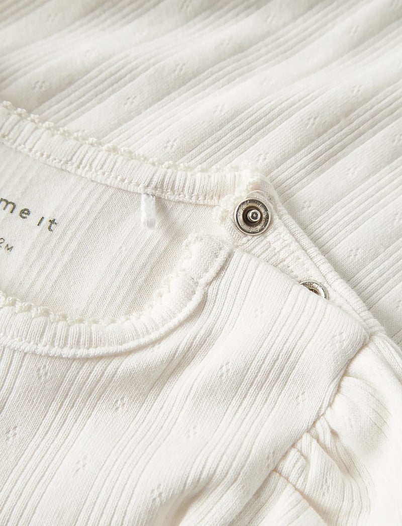 name it - NBFTURBINE LS BODY - langærmede bodyer - cloud dancer - 3