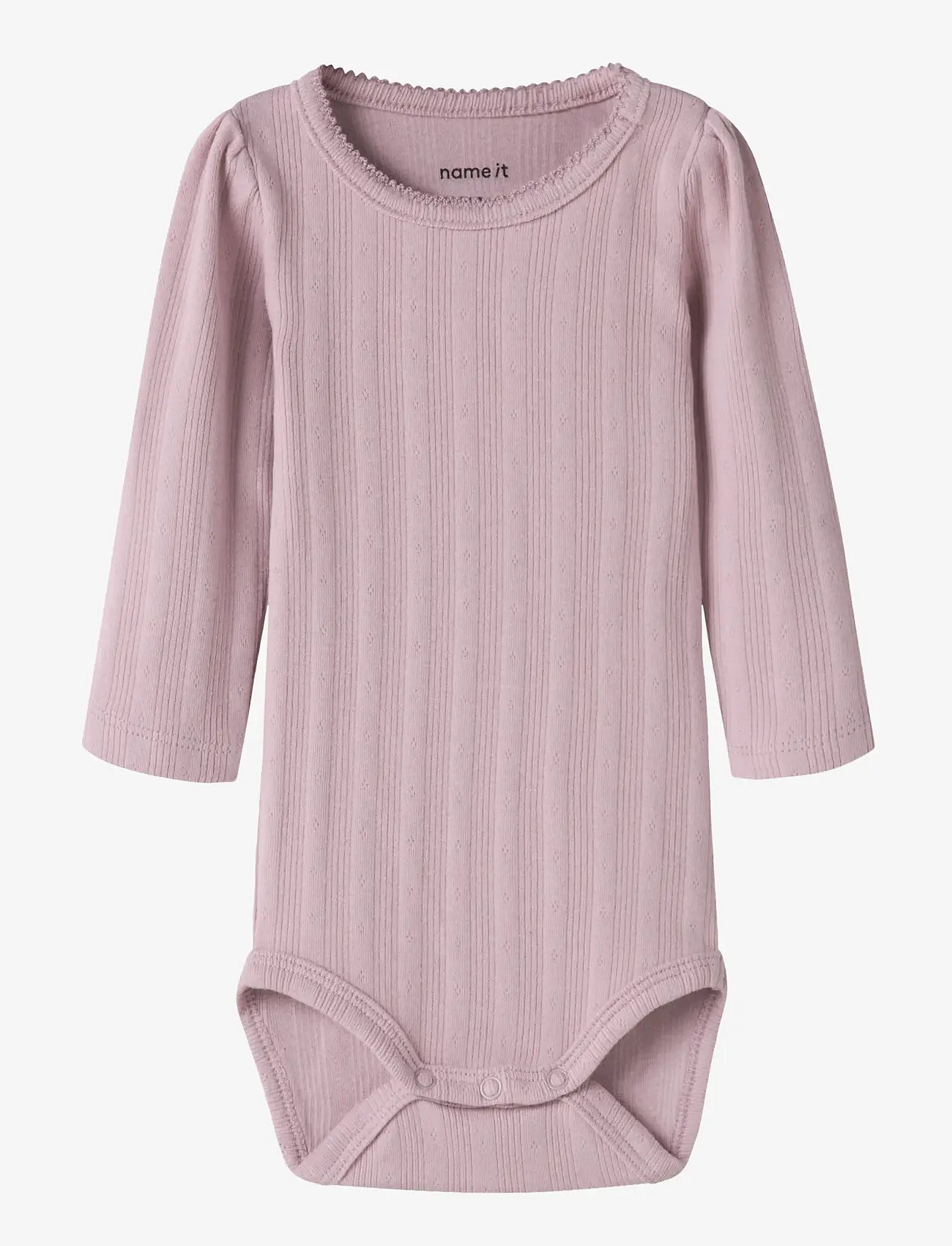 name it - NBFTURBINE LS BODY - langærmede bodyer - dawn pink - 1