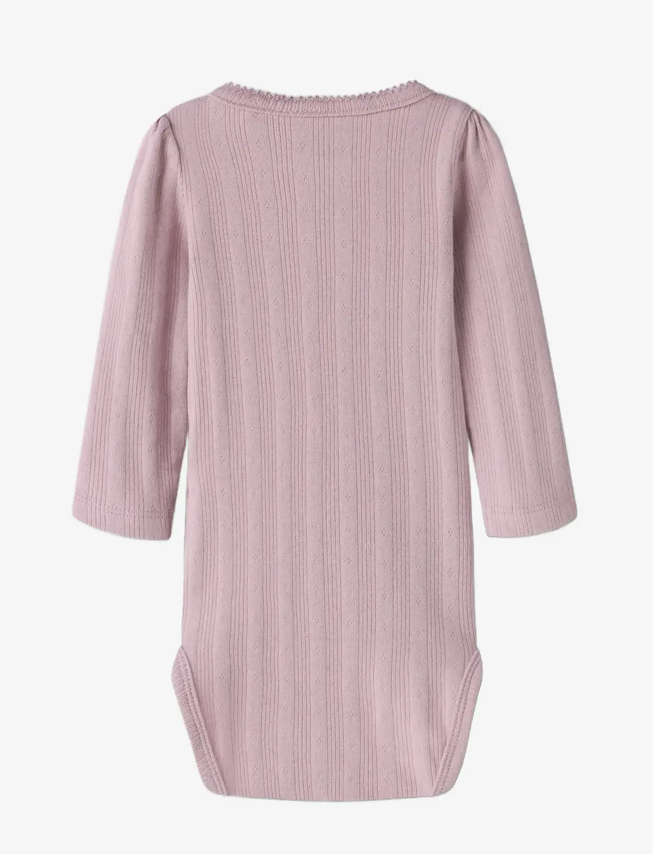 name it - NBFTURBINE LS BODY - langærmede bodyer - dawn pink - 2