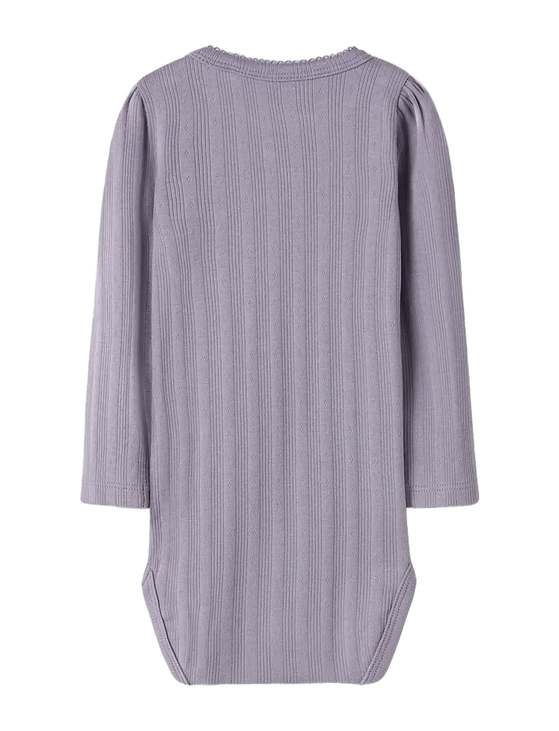 name it - NBFTURBINE LS BODY - långärmade bodies - lavender gray - 2