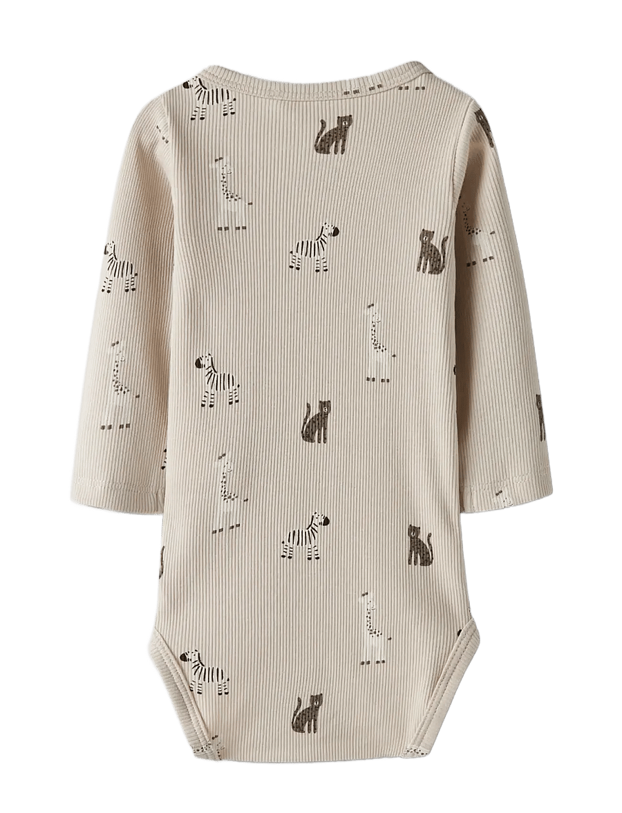 name it - NBNTOLLA LS WRAP BODY - langerma samfellur - summer sand - 2