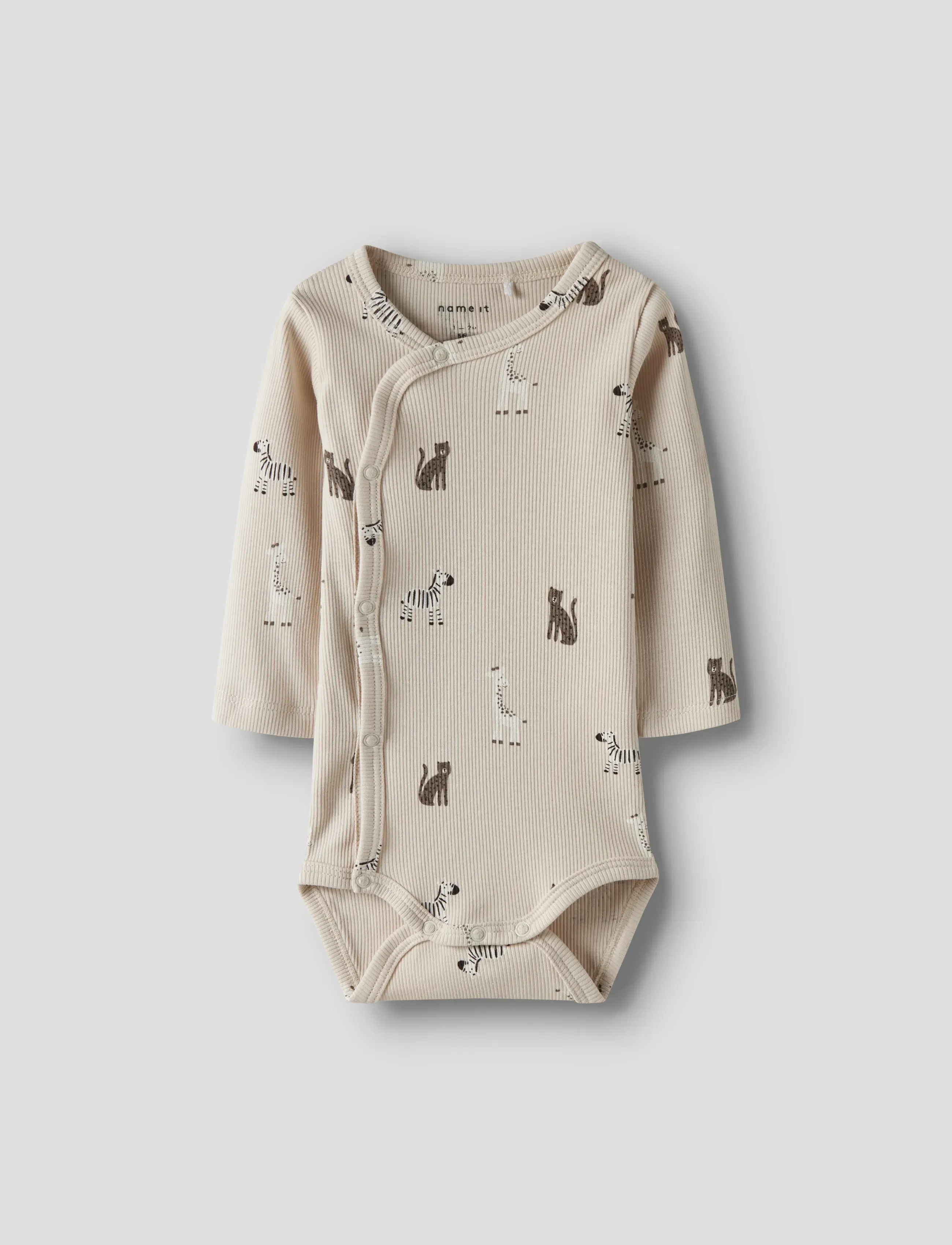 name it - NBNTOLLA LS WRAP BODY - langerma samfellur - summer sand - 0