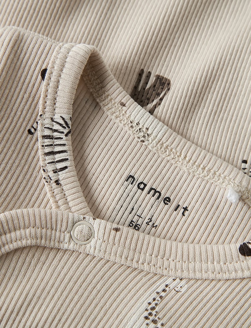 name it - NBNTOLLA LS WRAP BODY - omslagrompers - summer sand - 3