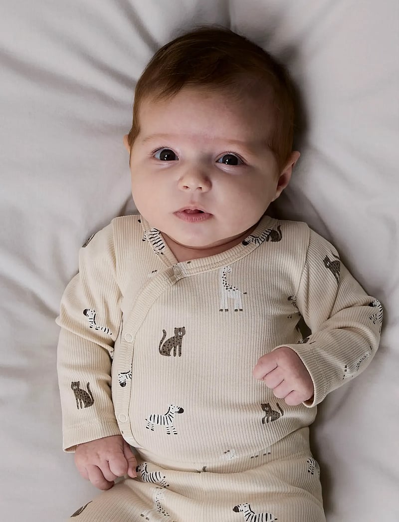 name it - NBNTOLLA LS WRAP BODY - omslagrompers - summer sand - 5