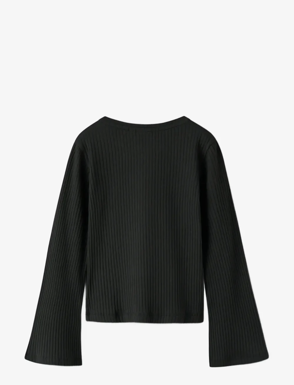 name it - NKFOKALO LS SHORT TOP - langærmede t-shirts - black - 1