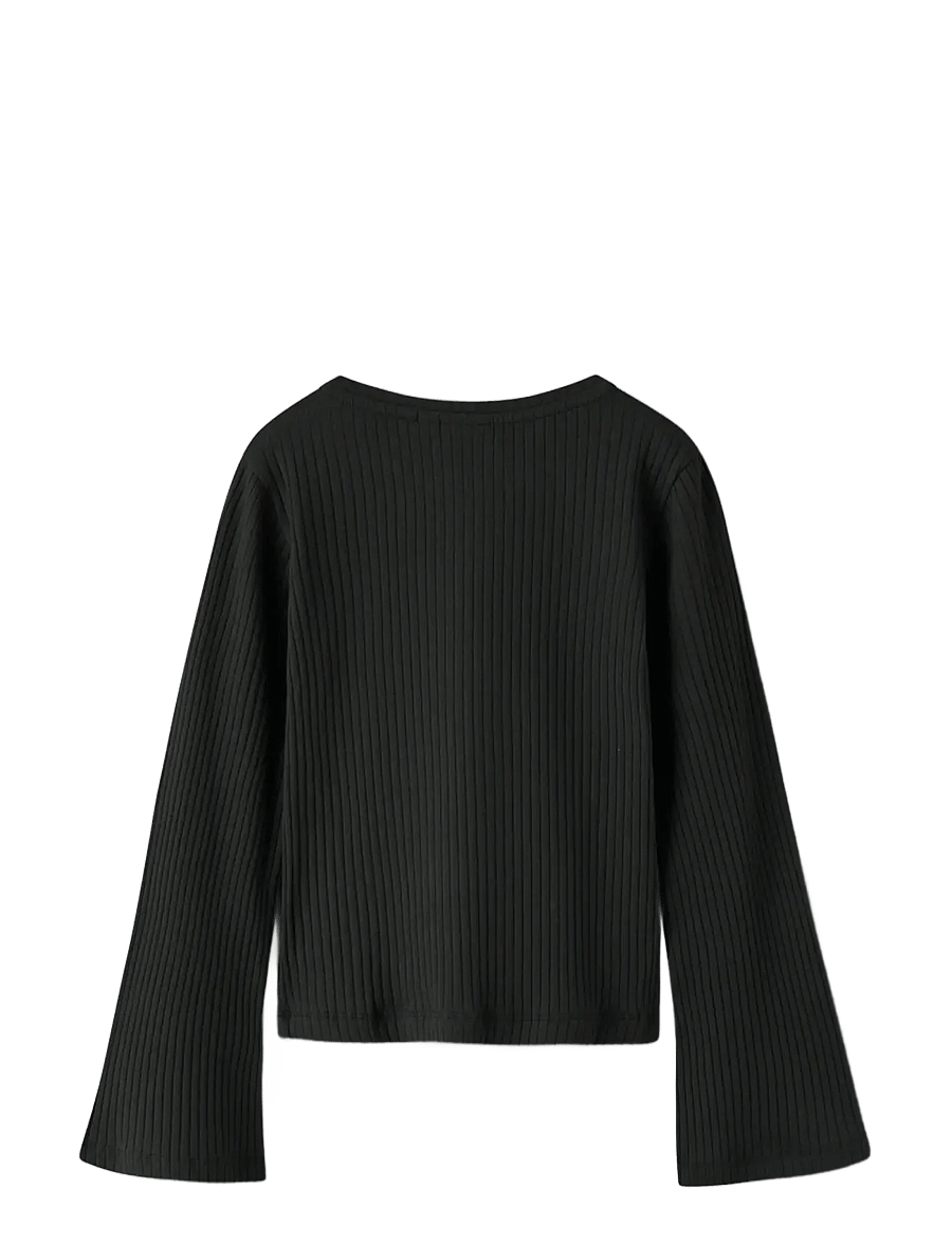 name it - NKFOKALO LS SHORT TOP - langärmelig - black - 2