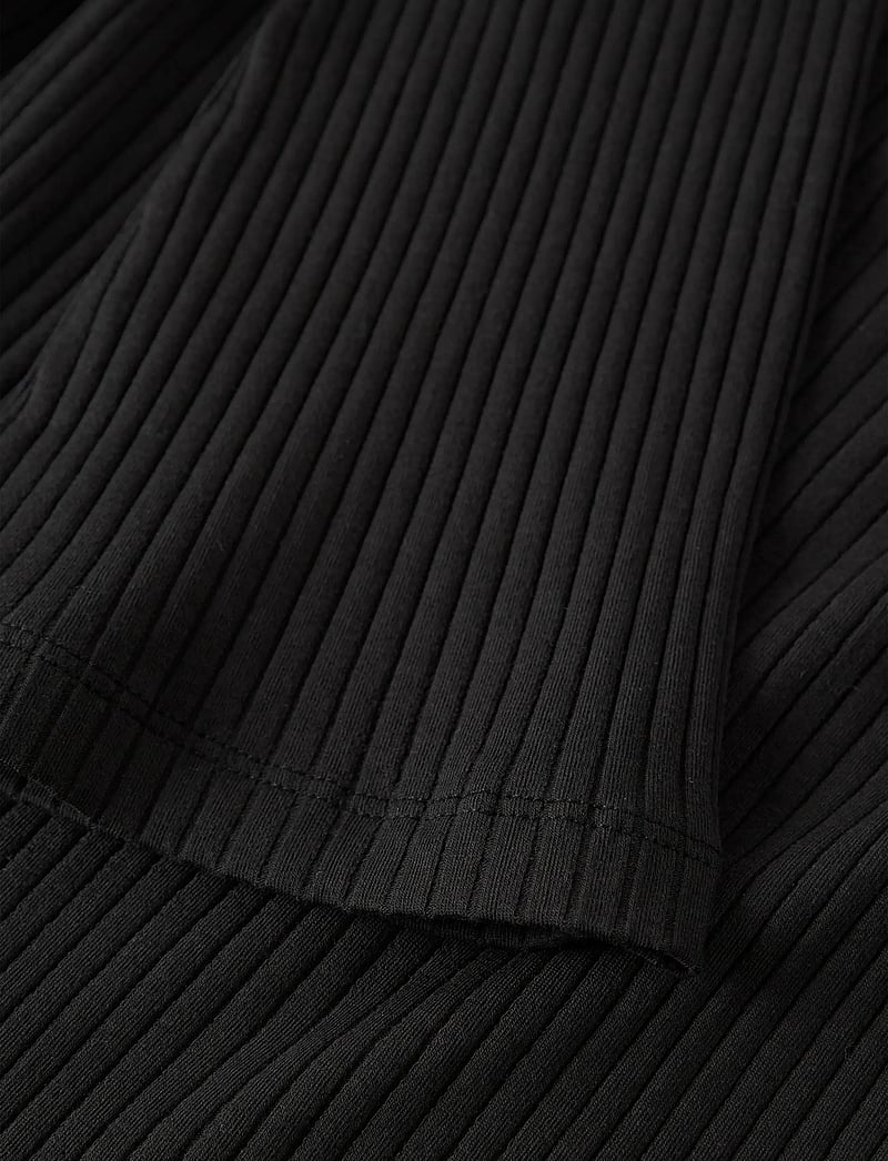 name it - NKFOKALO LS SHORT TOP - long-sleeved t-shirts - black - 3