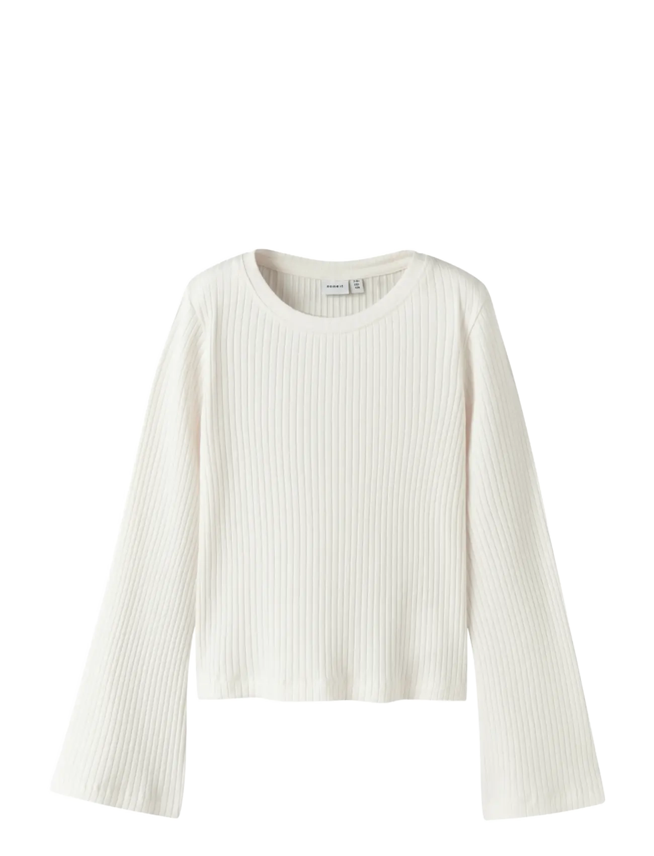 name it NKFOKALO LS SHORT TOP - Kläder - JET STREAM / white