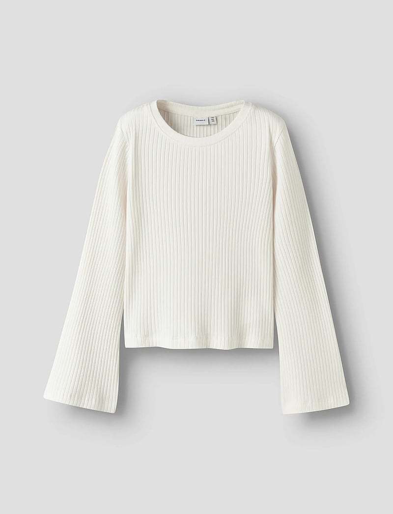 name it - NKFOKALO LS SHORT TOP - långärmade t-shirts - jet stream - 0