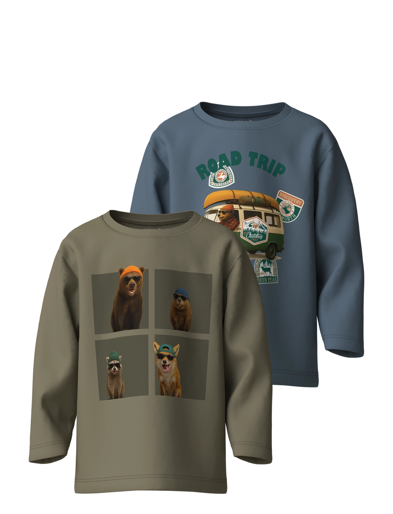 name it NMMVOTO 2P LS NREG TOP - Toppar & T-shirts - BLUE MIRAGE / blue