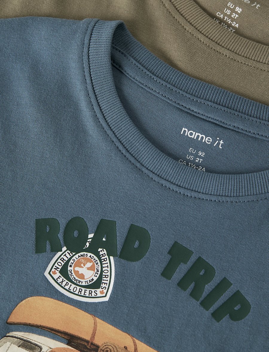 name it - NMMVOTO 2P LS NREG TOP - langærmede t-shirts - blue mirage - 3