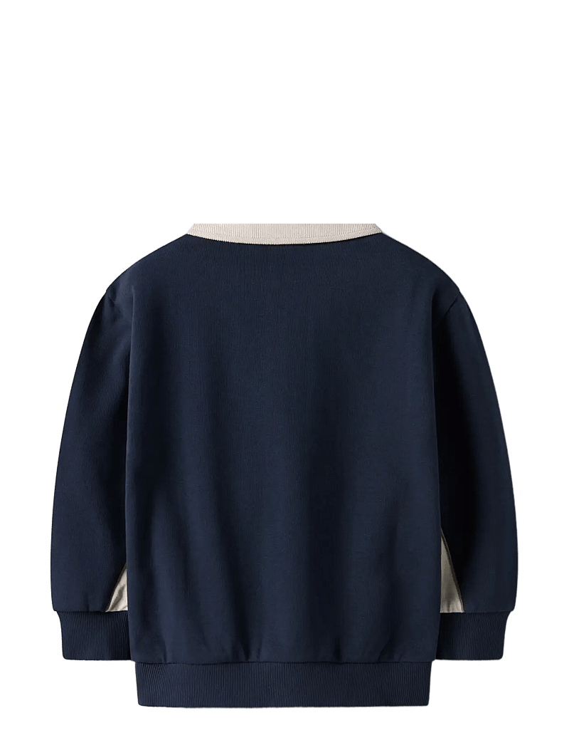 name it - NMMTUCAN LS NREG SWEAT POLO UNB - pitkähihaiset pikeepaidat - navy blazer - 2