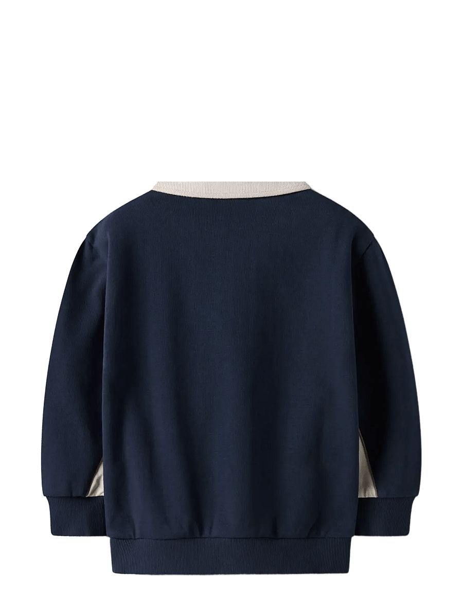 name it - NMMTUCAN LS NREG SWEAT POLO UNB - navy blazer - 2