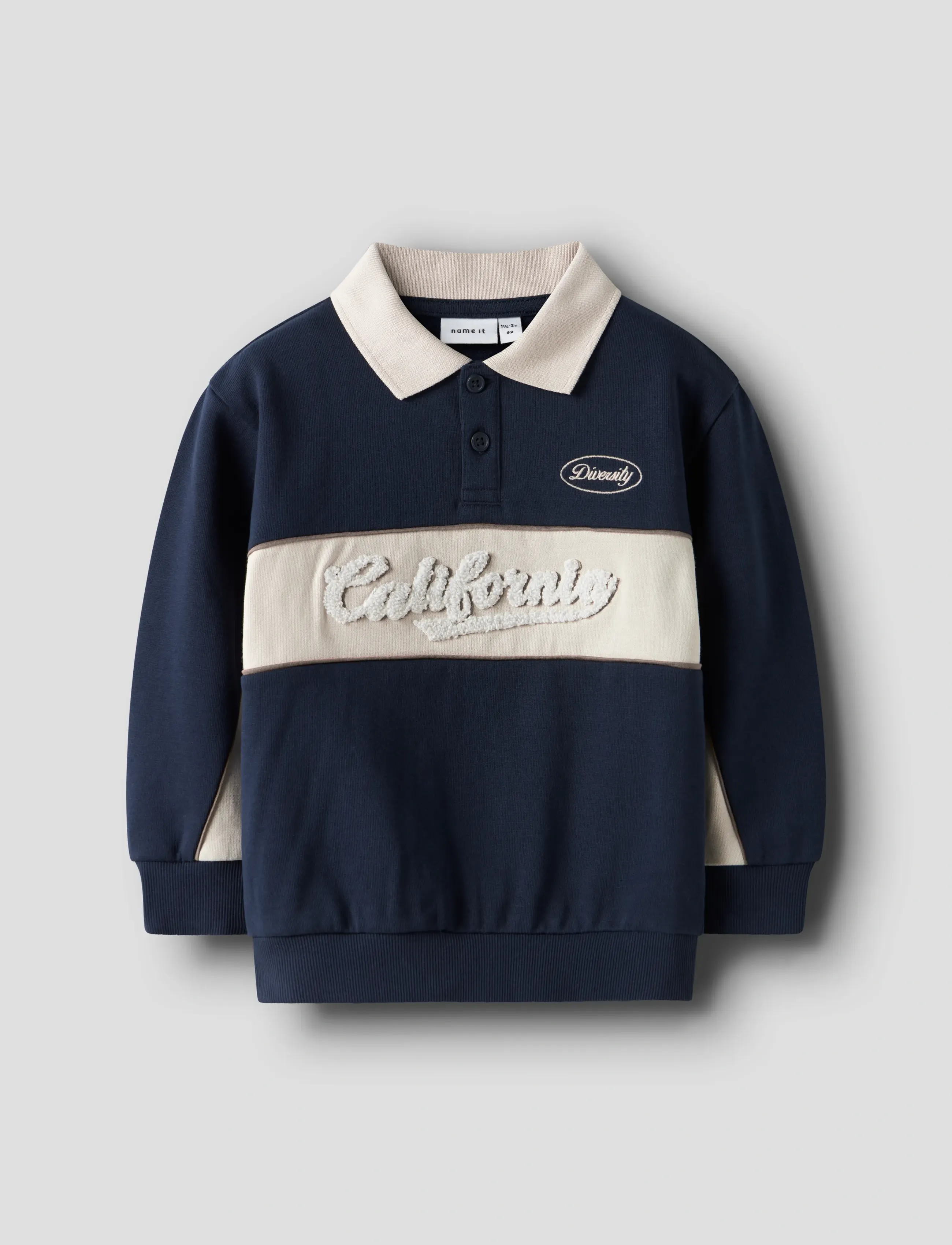 name it NMMTUCAN LS NREG SWEAT POLO UNB - Yläosat - NAVY BLAZER / navy
