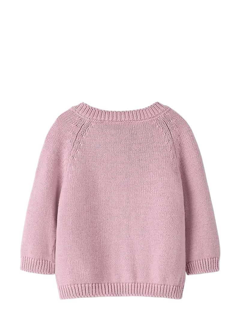 name it - NBFTIFLOW LS KNIT CARD - cardigans - dawn pink - 2
