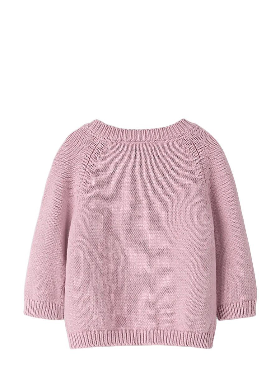 name it - NBFTIFLOW LS KNIT CARD - kardigany - dawn pink - 2