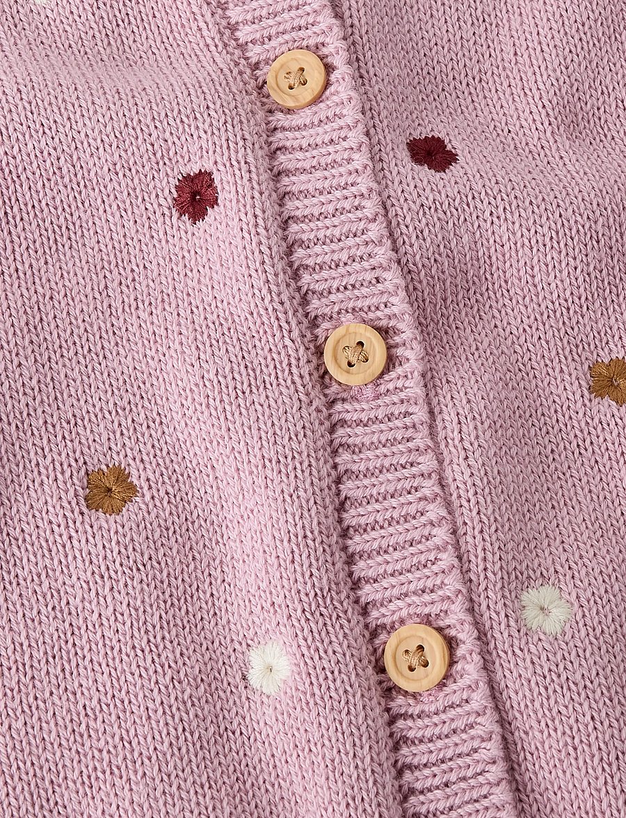 name it - NBFTIFLOW LS KNIT CARD - kardigany - dawn pink - 3