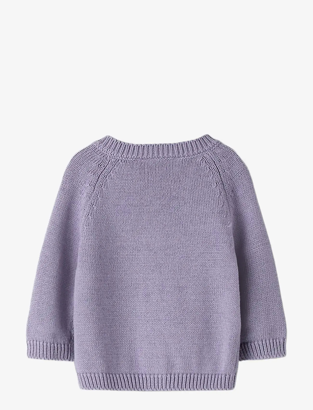 name it - NBFTIFLOW LS KNIT CARD - koftor - lavender gray - 2