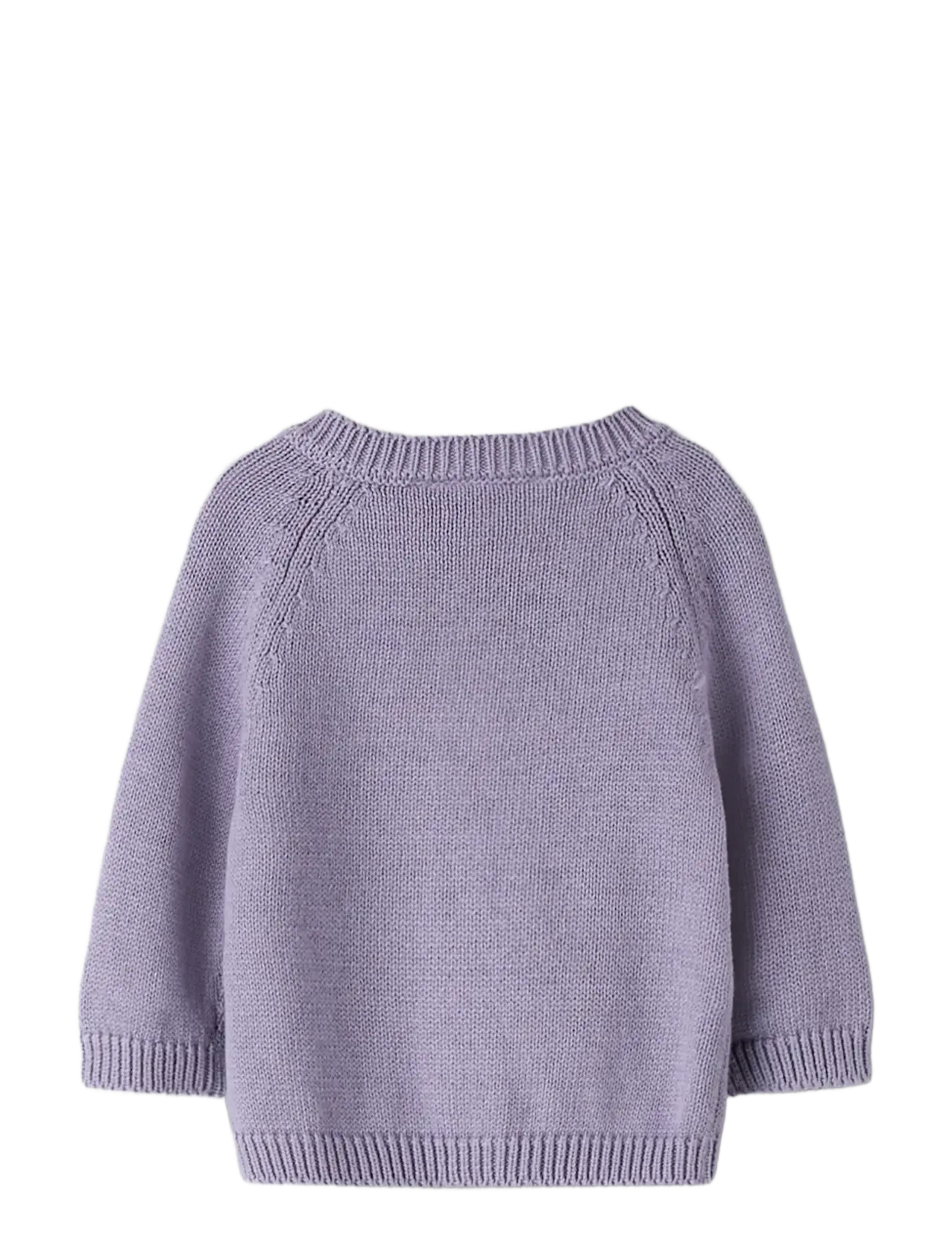 name it - NBFTIFLOW LS KNIT CARD - koftor - lavender gray - 2