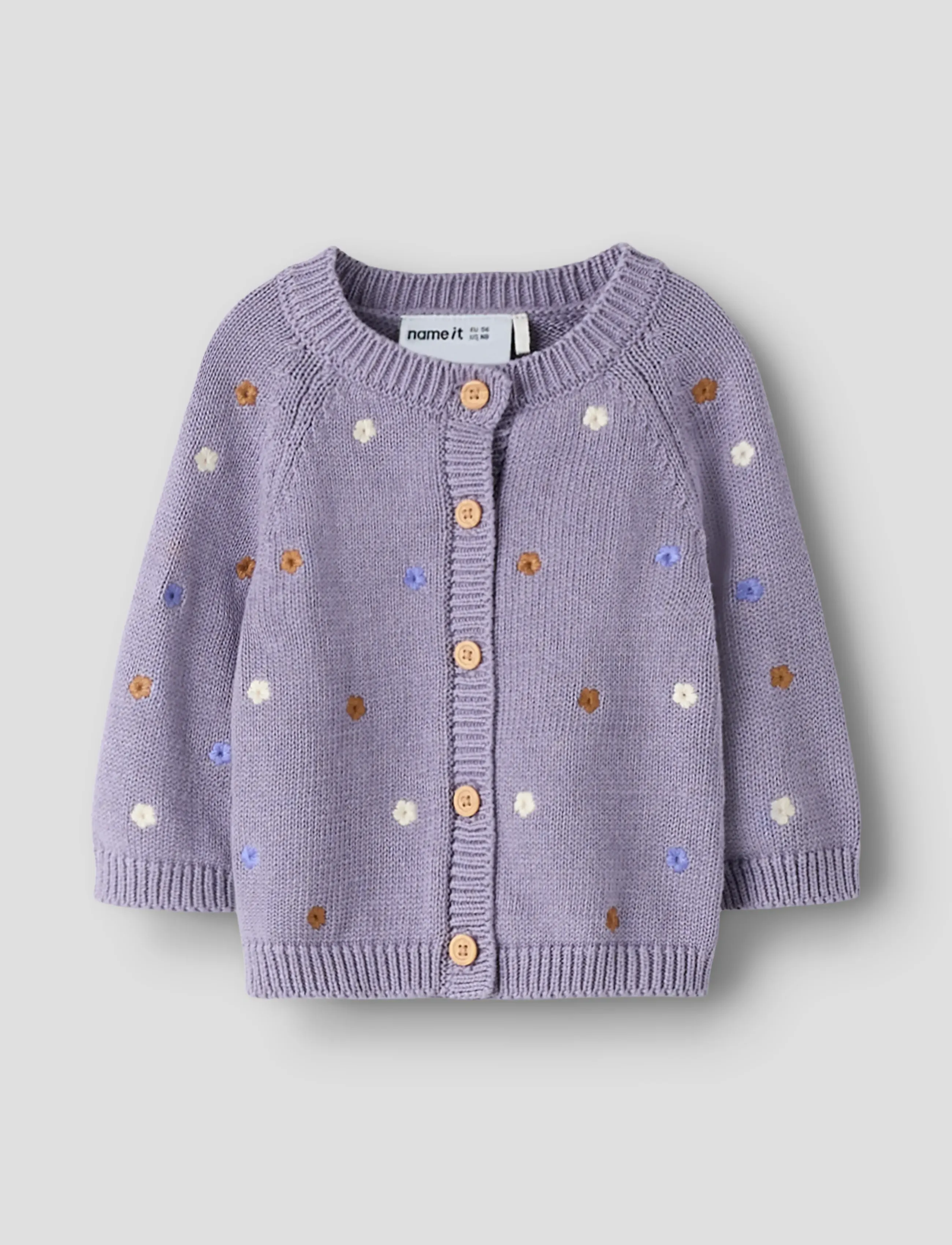 name it NBFTIFLOW LS KNIT CARD - Knitwear - LAVENDER GRAY / purple