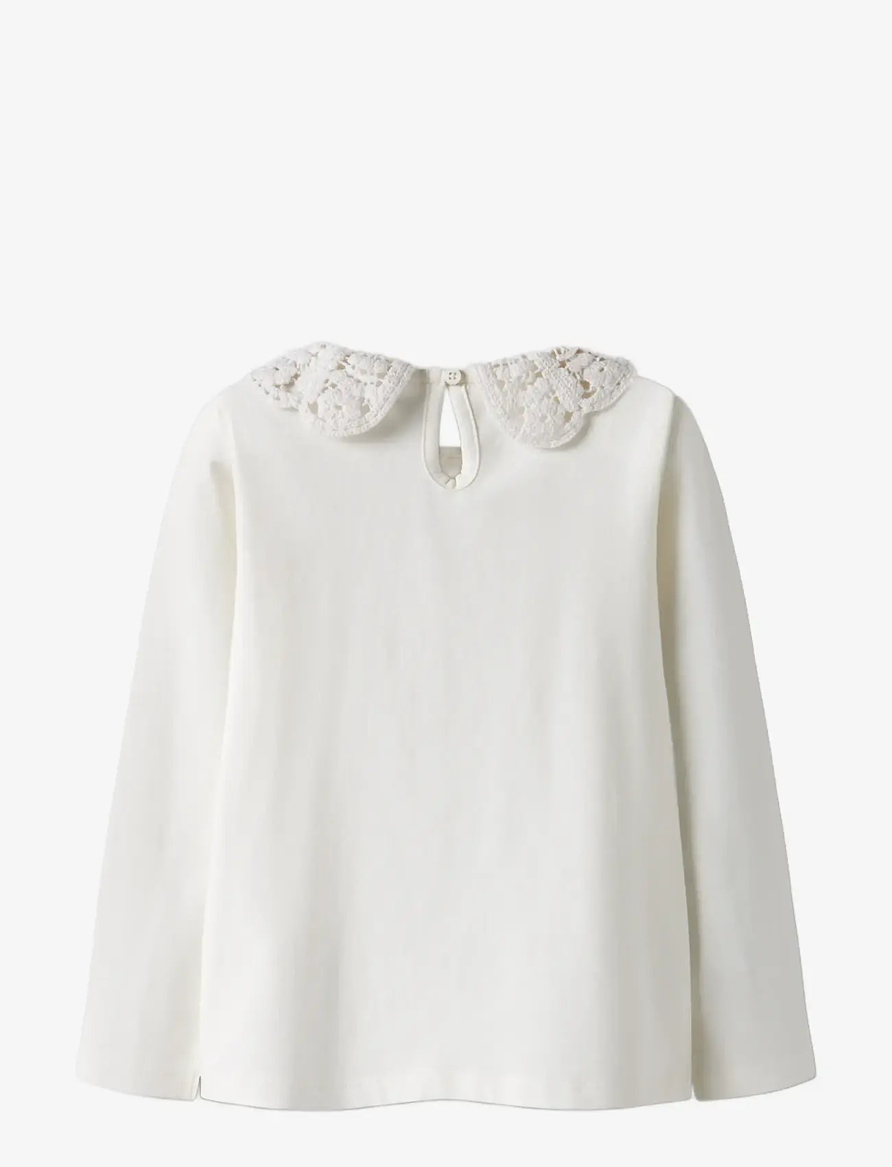 name it - NMFTUAJA LS TOP - långärmade t-shirts - cloud dancer - 1