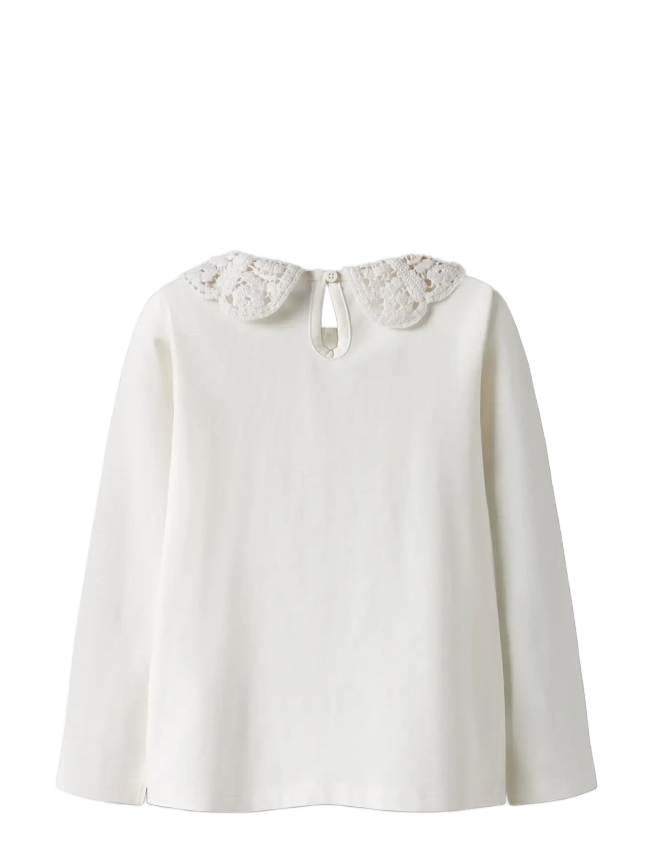 name it - NMFTUAJA LS TOP - langärmelig - cloud dancer - 1
