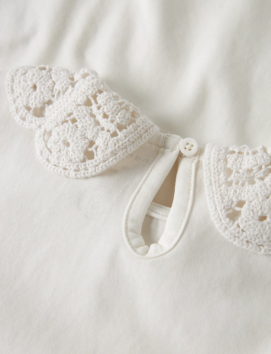 name it - NMFTUAJA LS TOP - langärmelig - cloud dancer - 2