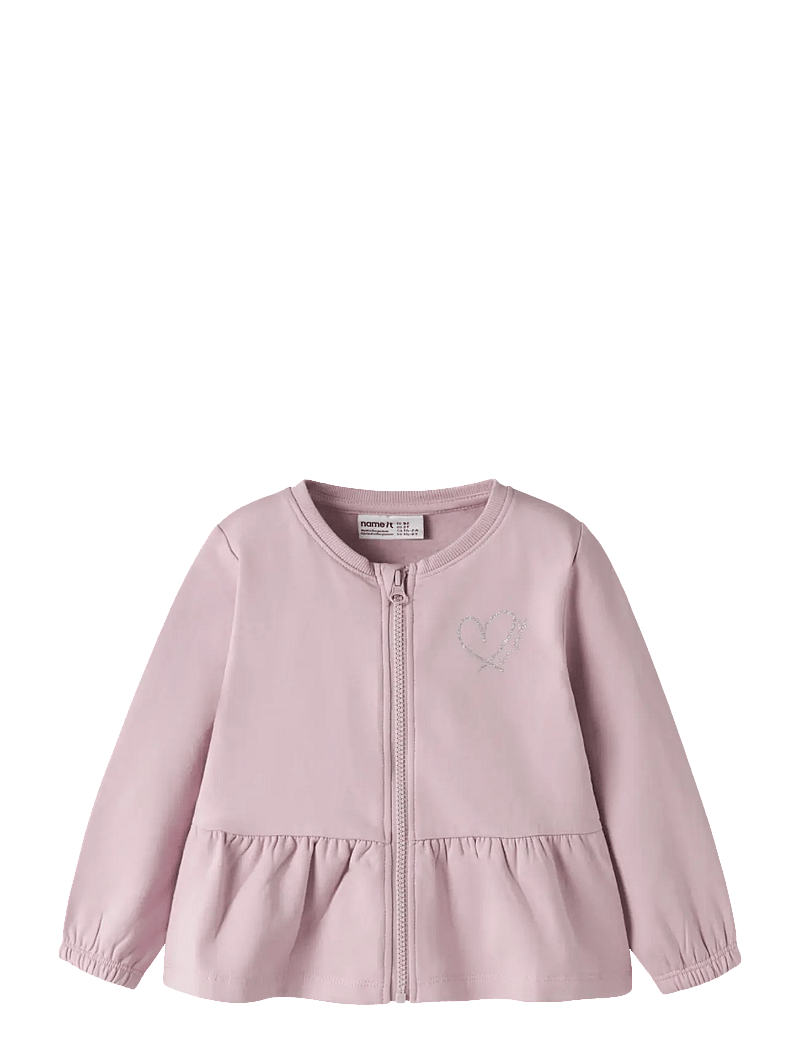 name it - NMFTAIKA SWEAT CARD BRU - sweatshirts - dawn pink - 0