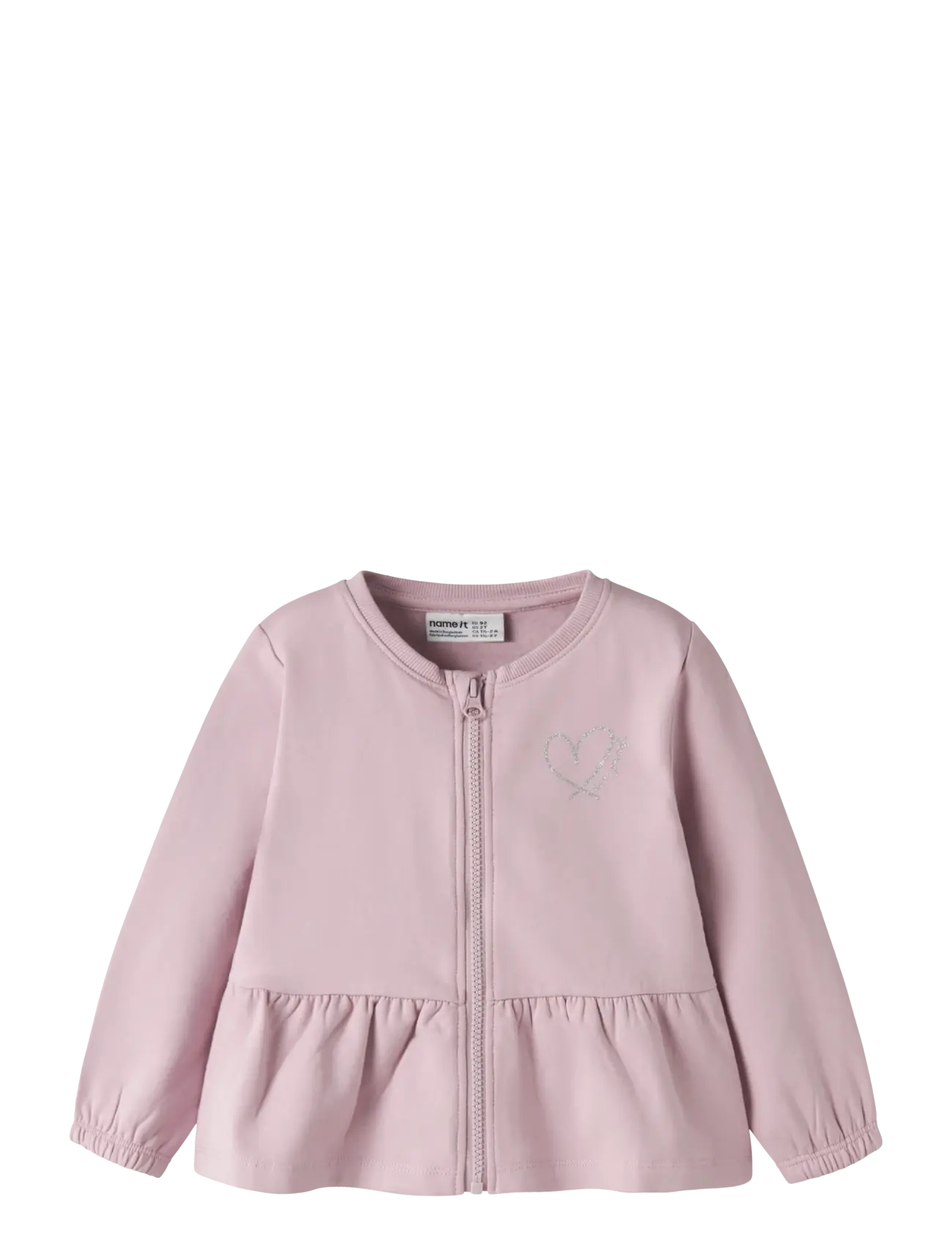 name it - NMFTAIKA SWEAT CARD BRU - sweatshirts - dawn pink - 0