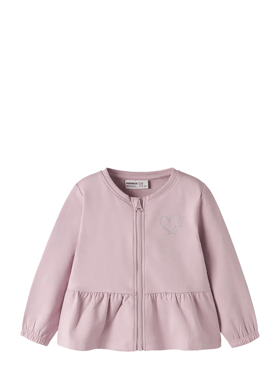 name it - NMFTAIKA SWEAT CARD BRU - sweatshirts - dawn pink - 0