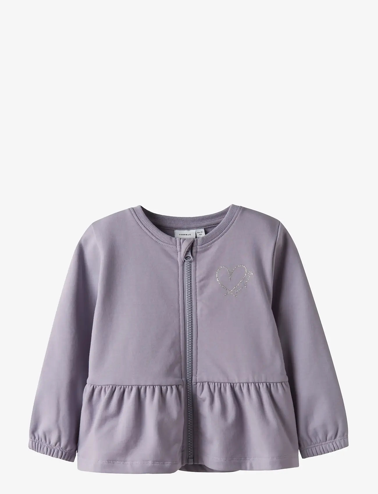 name it - NMFTAIKA SWEAT CARD BRU - džemperiai - lavender gray - 0