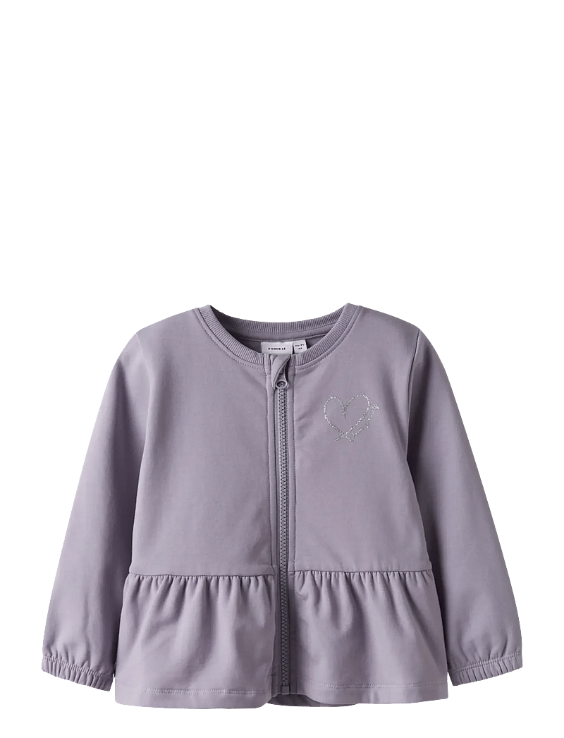 name it - NMFTAIKA SWEAT CARD BRU - bluzy - lavender gray - 0