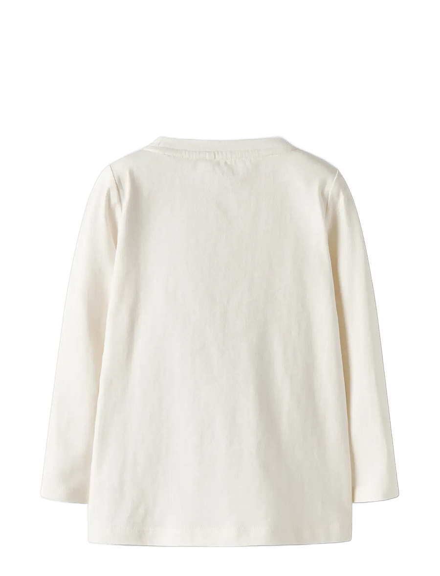 name it - NMFTELIA LS TOP BOX - pikkade varrukatega t-särgid - cloud dancer - 1