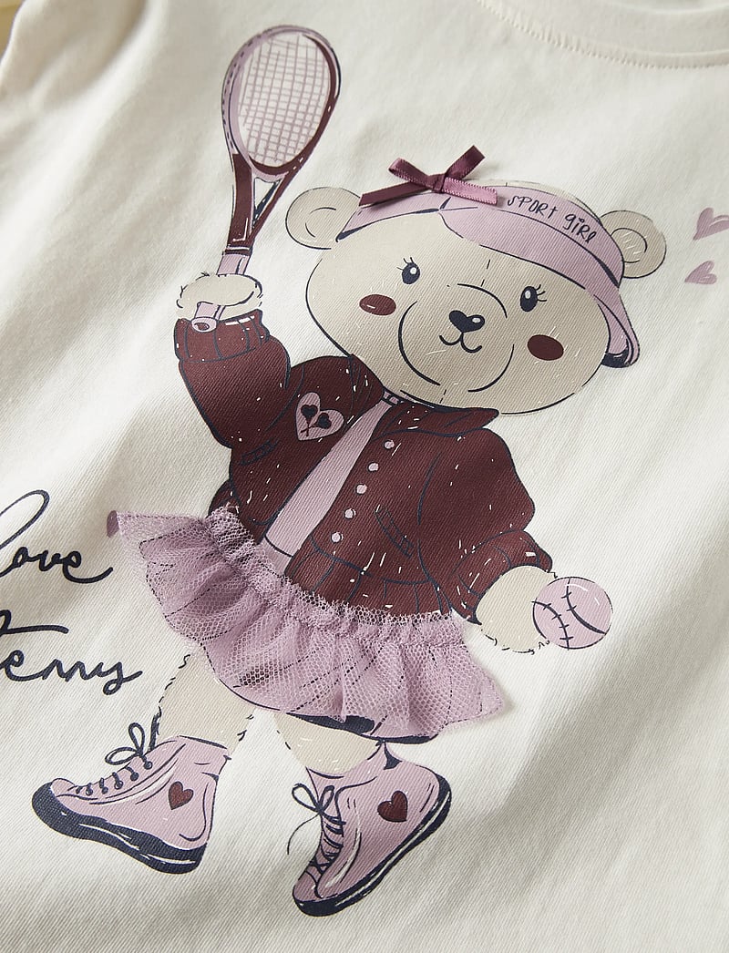 name it - NMFTELIA LS TOP BOX - långärmade t-shirts - cloud dancer - 2