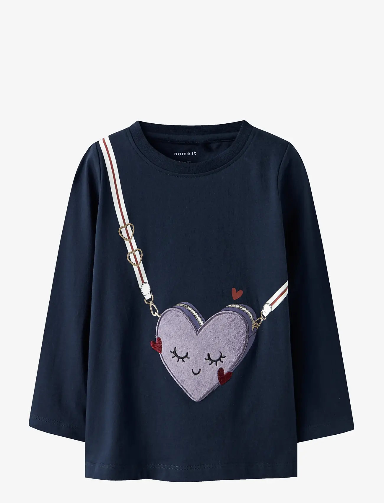 name it - NMFTELIA LS TOP BOX - långärmade t-shirts - navy blazer - 0