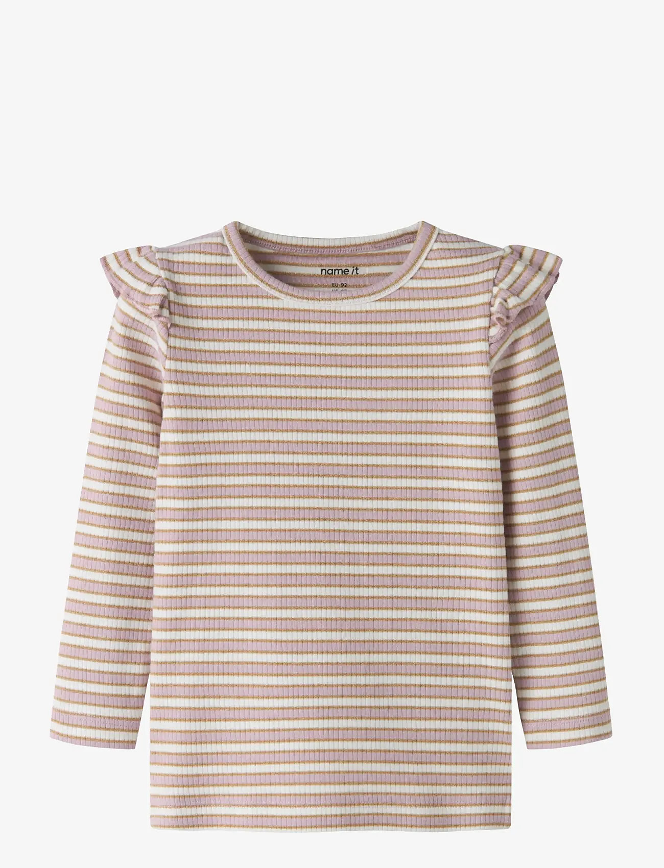 name it - NMFTAIAS LS SLIM TOP - langærmede t-shirts - dawn pink - 0