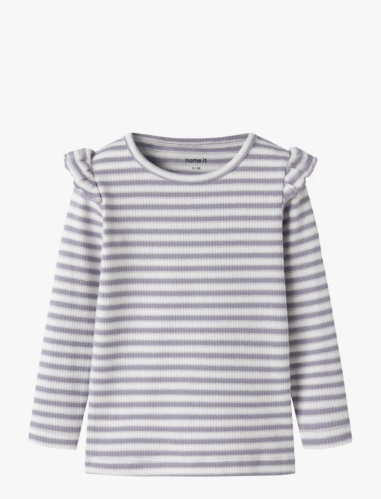 name it - NMFTAIAS LS SLIM TOP - langærmede t-shirts - lavender gray - 0
