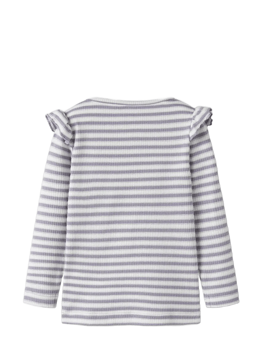 name it - NMFTAIAS LS SLIM TOP - långärmade t-shirts - lavender gray - 1