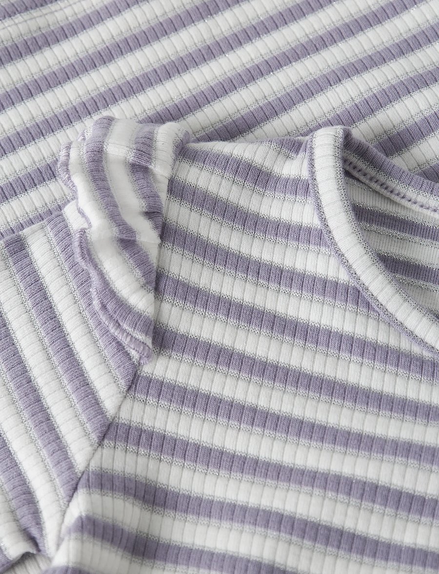 name it - NMFTAIAS LS SLIM TOP - långärmade t-shirts - lavender gray - 2