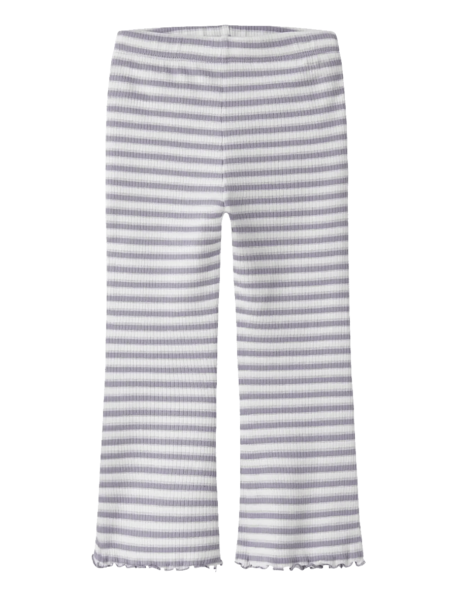 name it - NMFTAIAS FLARE PANT - leggings - lavender gray - 0