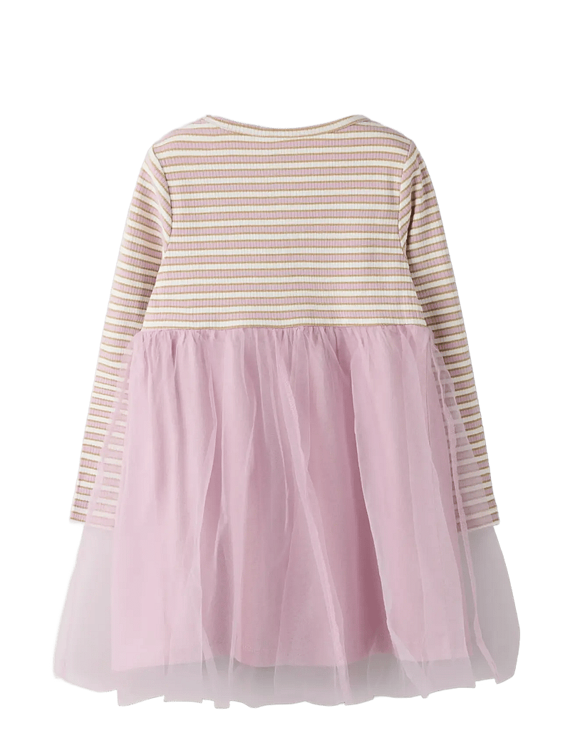 name it - NMFTAIAS LS TULLE DRESS - langærmede hverdagskjoler - dawn pink - 2